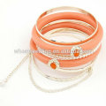 Bracelet imprimé Fashion Imitation Pearl Multilayers Bracelet FB15